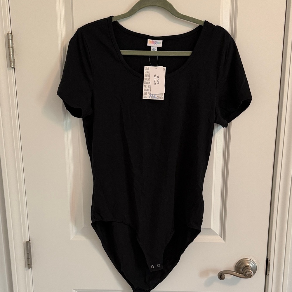 LuLaRoe Classic Black Bodysuit Top